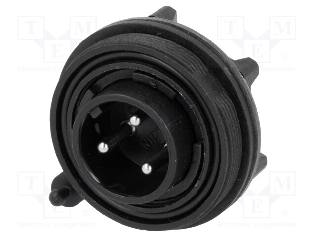 Connector: circular; socket; male; PIN: 3; Buccaneer Standard; IP68