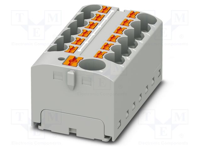 Splice terminal: rail; 32A; 450V; push-in; PA; L: 21.7mm; 0.2÷6mm2