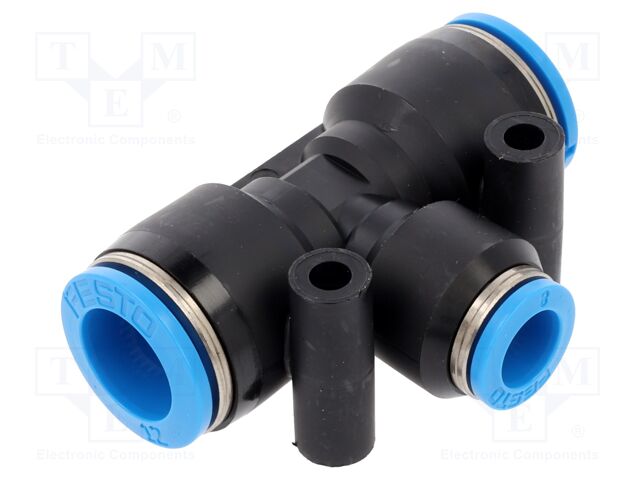 Push-in fitting; straight,T-tap splitter; -0.95÷6bar; Mat: PBT
