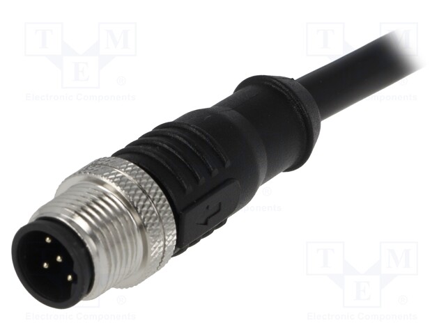 Plug; M12; PIN: 5; male; B code-Profibus; IP65/IP67; 60V; 4A; cables