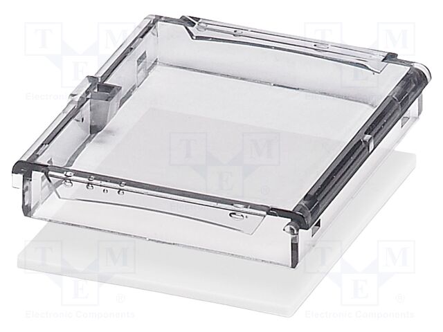 Cover; tiltable; grey; UL94V-0; BC 53,6; polycarbonate; X: 53.6mm