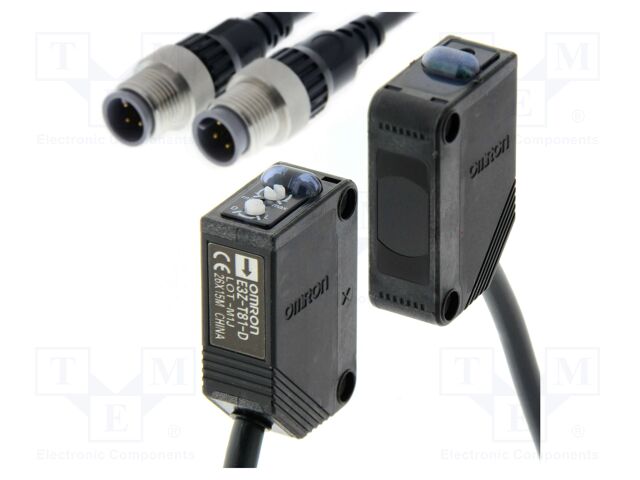 Sensor: photoelectric; transmitter-receiver