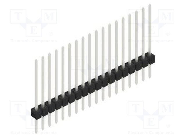 Connector: pin strips; pin header; male; PIN: 18; 2.54mm; THT; 1x18