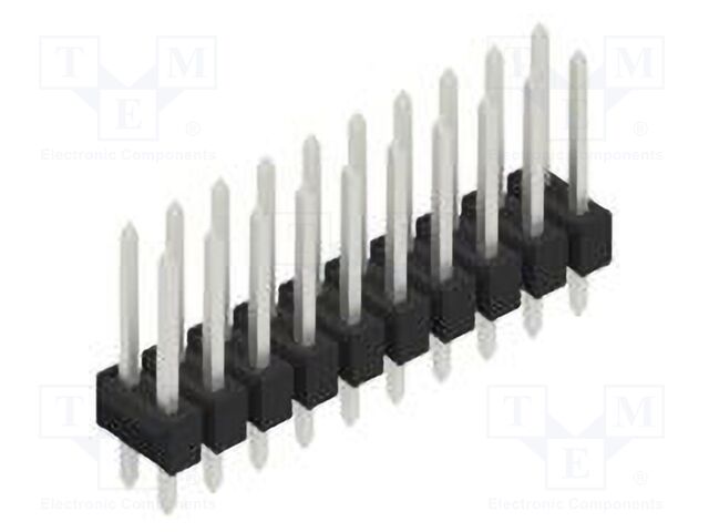 Connector: pin strips; pin header; male; PIN: 20; 2.54mm; THT; 2x10