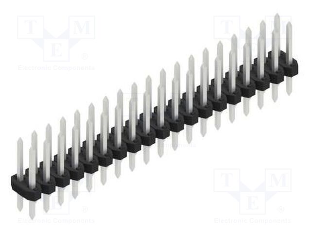 Connector: pin strips; pin header; male; PIN: 38; 2mm; THT; 2x19
