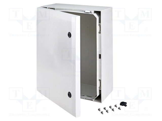 Enclosure: wall mounting; X: 400mm; Y: 500mm; Z: 210mm; ARCA; grey