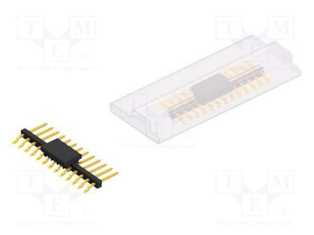 Connector: pin strips; pin header; male; PIN: 13; 2mm; SMT; 1x13