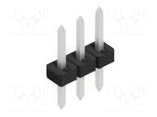 Connector: pin strips; pin header; male; PIN: 3; 2mm; THT; 1x3; 100V