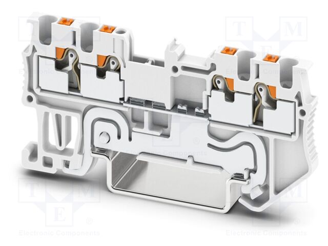 Splice terminal: rail; PT; PA; L: 30.5mm; terminals: 4; W: 3.5mm