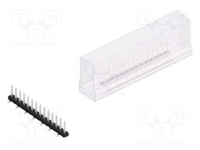 Connector: pin strips; pin header; male; PIN: 14; 2mm; SMT; 1x14