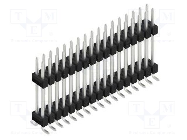 Connector: pin strips; pin header; male; PIN: 34; 2.54mm; SMT; 2x17