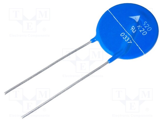 Varistor: metal-oxide; THT; 20VAC; 26VDC; 33V; 2000A; 18J; -40÷105°C