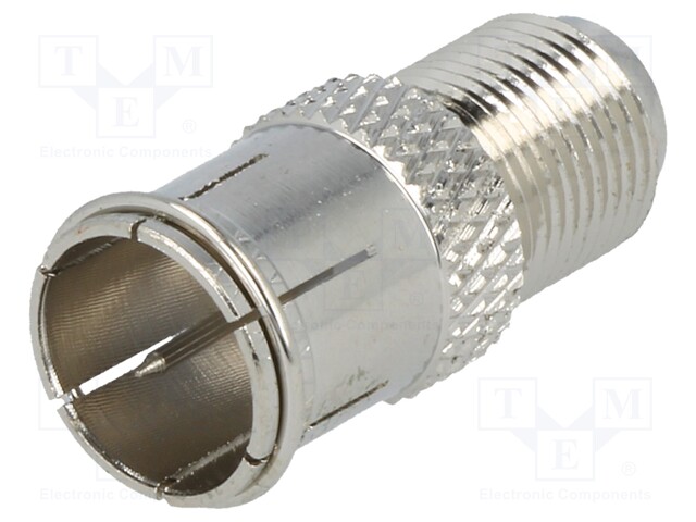 Coupler; F socket,F plug "quick"