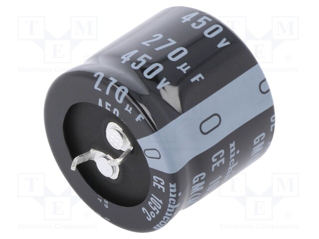 Capacitor: electrolytic; SNAP-IN; 280uF; 450VDC; Ø30x25mm; ±20%