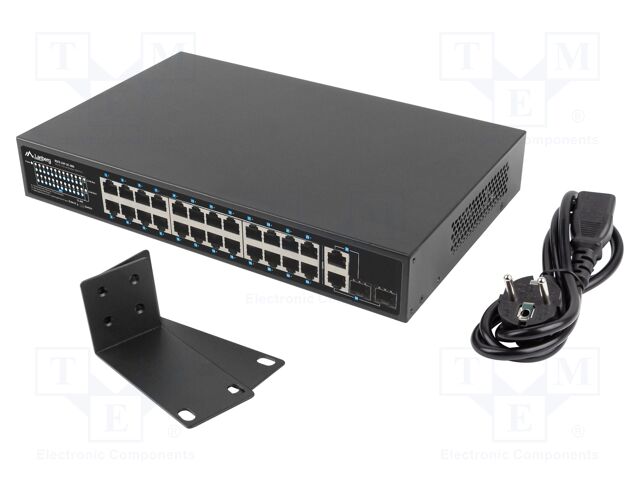 Switch Ethernet; Gigabit Ethernet; black; 1Gbps; 250m; 360W