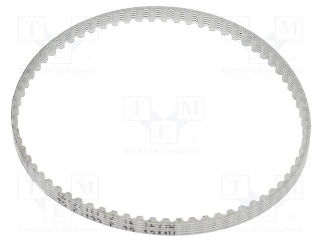 Timing belt; T2.5; W: 4mm; H: 1.3mm; Lw: 177.5mm; Tooth height: 0.7mm