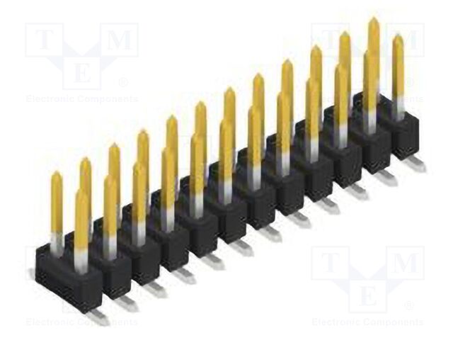 Connector: pin strips; pin header; male; PIN: 24; 2.54mm; SMT; 2x12