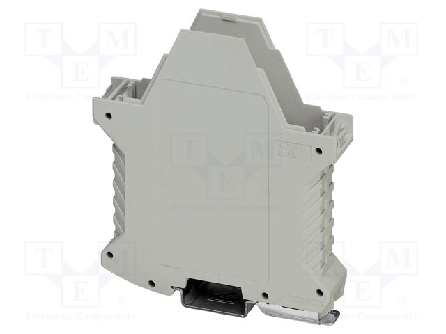 Enclosure base; with FE contact,with terminals; grey; UL94V-0