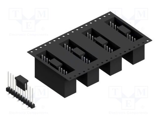 Connector: pin strips; pin header; male; PIN: 11; 2.54mm; SMT; 1x11