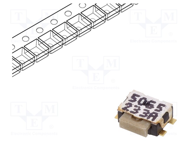 Microswitch TACT; SPST-NO; Pos: 2; 0.05A/32VDC; SMT; none; 3N; IP40