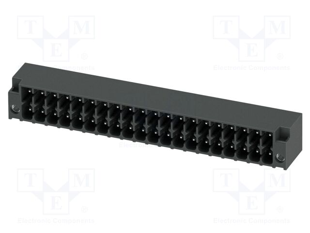 PCB headers, nominal cross section: 1.5 mm2, color: black, n