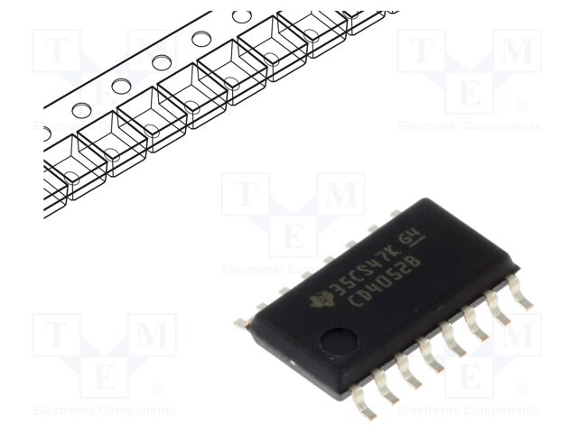 IC: analog switch; SP4T; Ch: 2; SOP16; reel,tape
