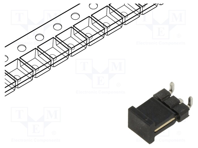 Socket; pin strips; male; 2.54mm; PIN: 3; pick and place; SMT