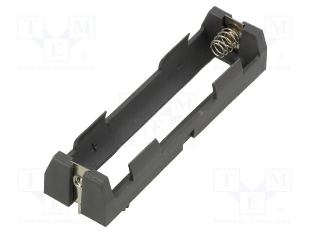 Holder; PCB,THM; Leads: for PCB; Size: 18650; Batt.no: 1