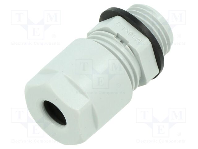 Cable gland; M16; IP66,IP68; polyamide; grey