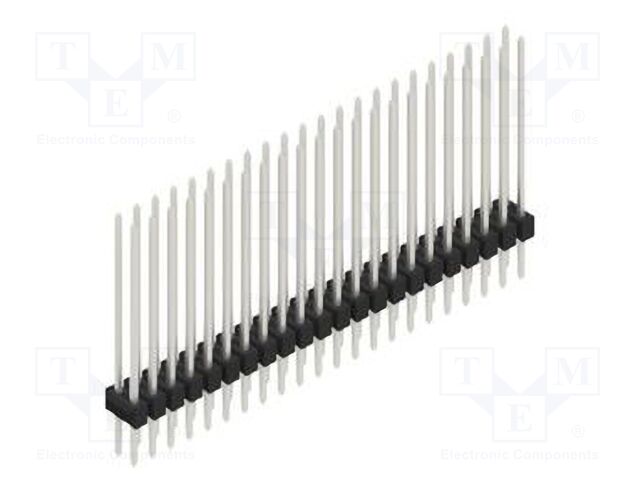 Connector: pin strips; pin header; male; PIN: 44; 2.54mm; THT; 2x22