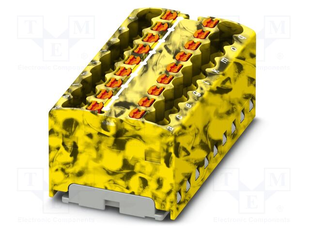 Splice terminal: rail; 17.5A; 450V; push-in; PA; L: 17.7mm; W: 37.4mm