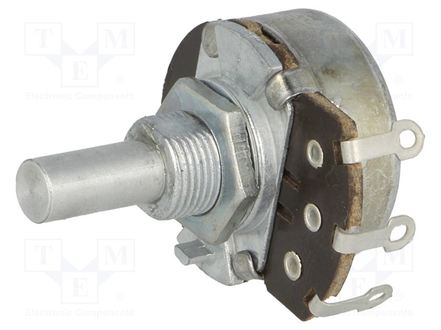 Potentiometer: shaft; single turn; 2.2MΩ; 500mW; ±20%; soldered