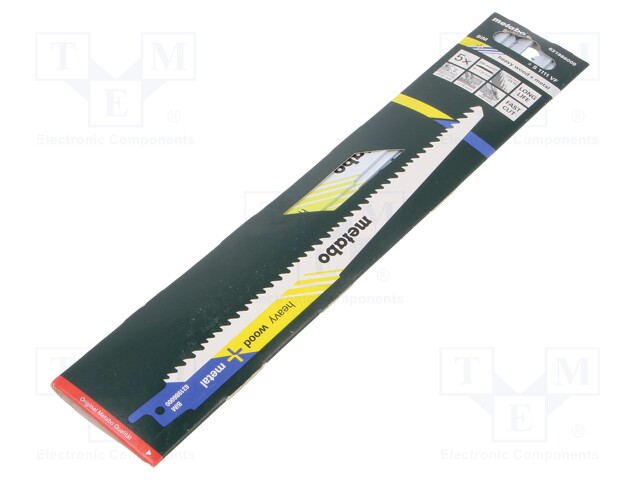 Hacksaw blade; tinware,wood,metal,plastic; 225mm; Pcs: 5