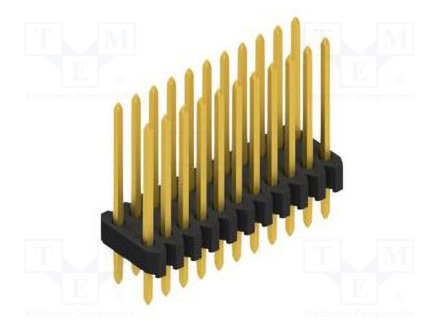Connector: pin strips; pin header; male; PIN: 22; 1.27mm; THT; 2x11