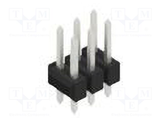 Connector: pin strips; pin header; male; PIN: 6; 2.54mm; THT; 2x3