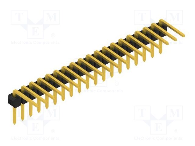 Connector: pin strips; pin header; male; PIN: 19; 2.54mm; THT; 1x19