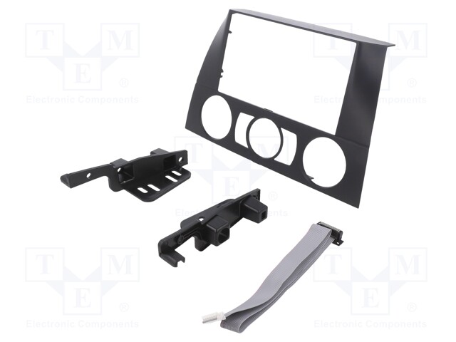 Radio mounting frame; BMW; 2 DIN; black