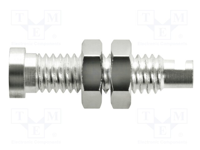 Socket; 2mm banana; Plating: gold-plated; non-insulated