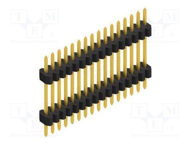 Connector: pin strips; pin header; male; PIN: 16; 1.27mm; THT; 1x16