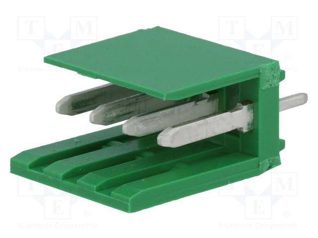 Socket; wire-board; male; AMPMODU MOD I; 3.96mm; PIN: 4; THT; tinned