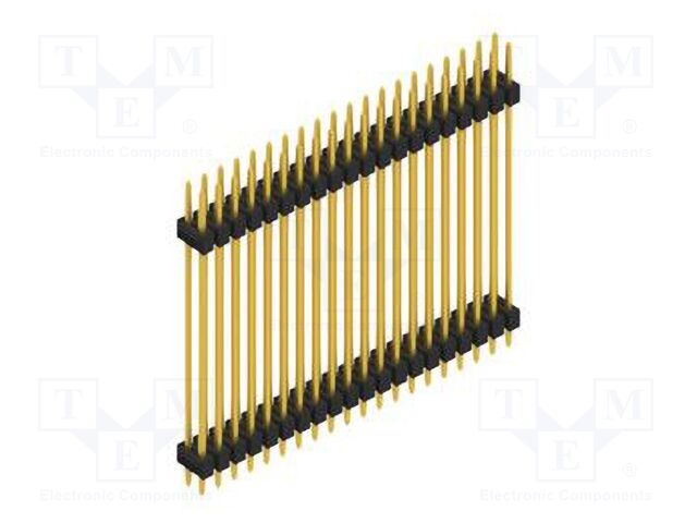 Connector: pin strips; pin header; male; PIN: 40; 2.54mm; THT; 2x20
