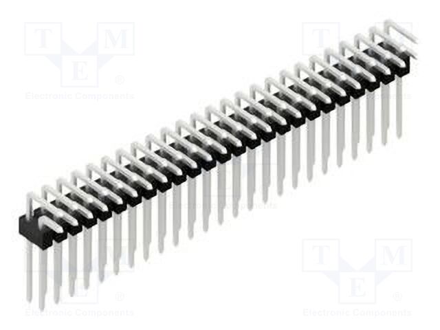 Connector: pin strips; pin header; male; PIN: 50; 2.54mm; THT; 2x25