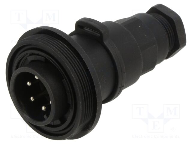 Connector: circular; plug; male; PIN: 6; 5A; 277V; IP68,IP69K; 6÷8mm