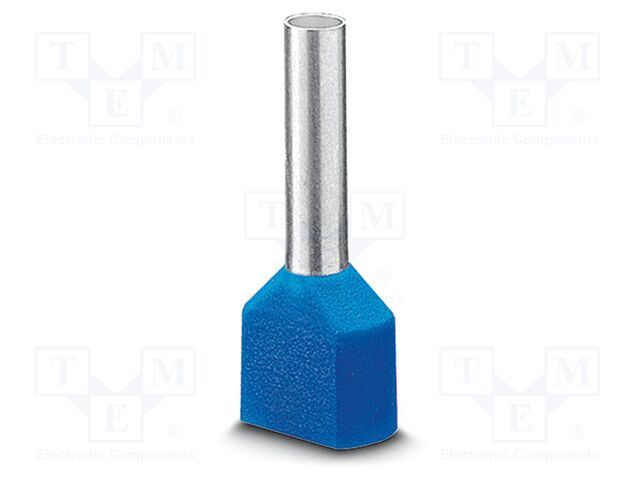 Tip: bootlace ferrule; insulated,double; copper; Bit len: 16mm