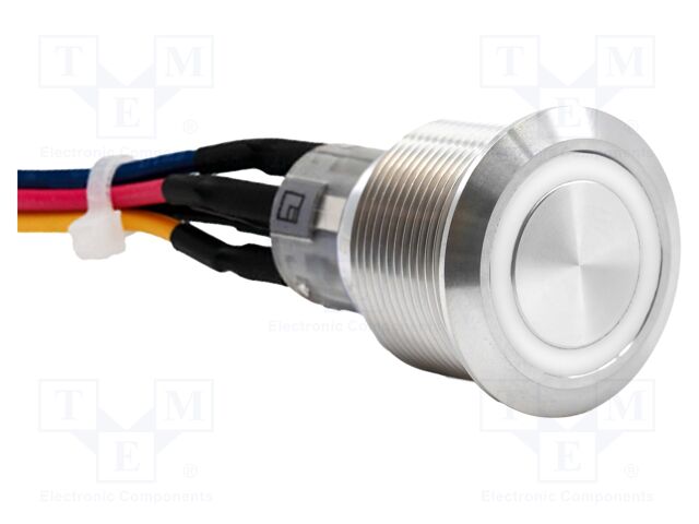 Switch: vandal resistant; SPDT; 3A/250VAC; IP67; ON-(ON); white; 3V
