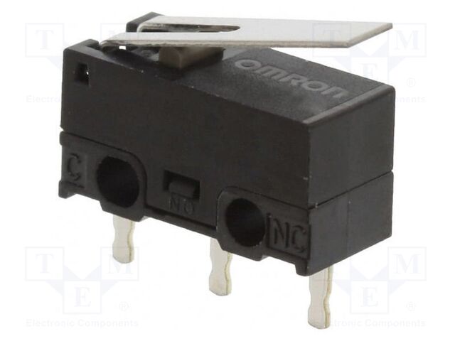 Microswitch SNAP ACTION; with lever; SPDT; 1A/125VAC; 0.5A/30VDC