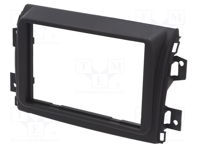Radio frame; Fiat; 2 DIN; matt black