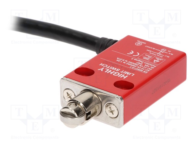 Limit switch; oblong metal roller Ø12mm; NO + NC; 5A; max.240VAC