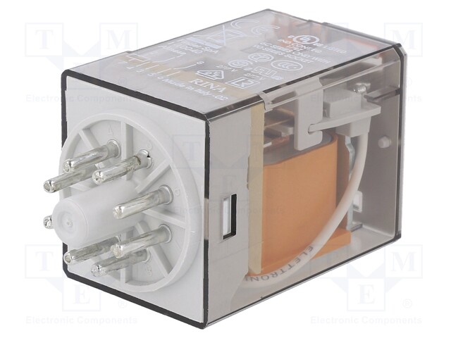 Relay: electromagnetic; DPDT; Ucoil: 48VAC; 10A/250VAC; 10A/30VDC