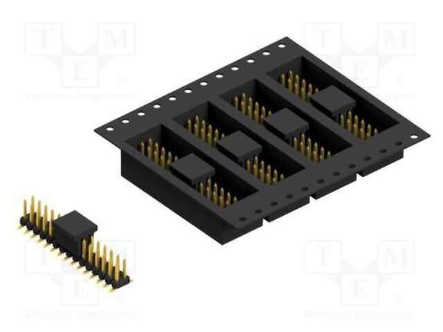Connector: pin strips; pin header; male; PIN: 30; 2mm; SMT; 2x15